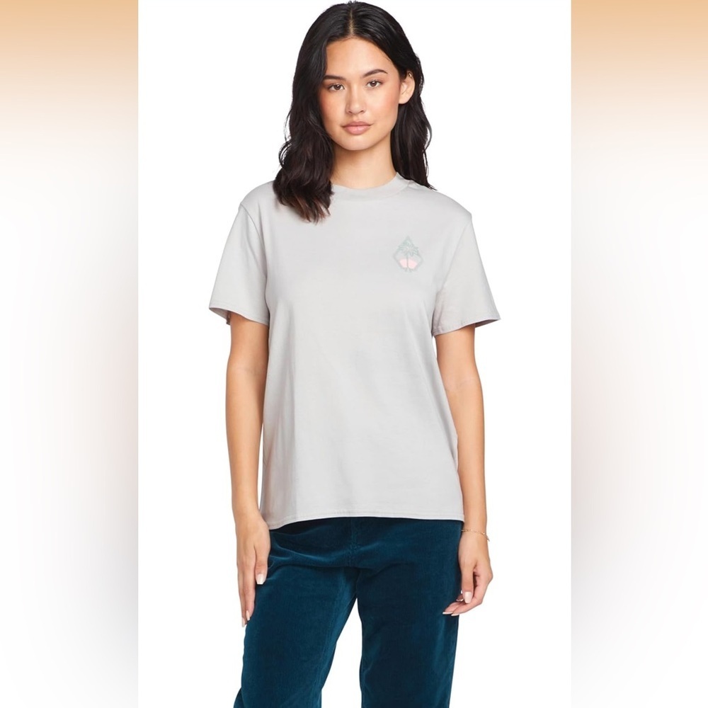 Volcom Lock It Up Tee Light Grey Short Sleeve T-Shirt XXL NWT